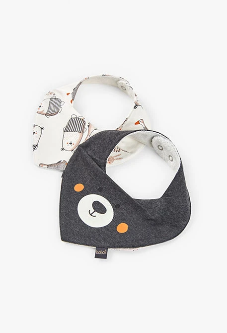 Babete de bebé malha animais