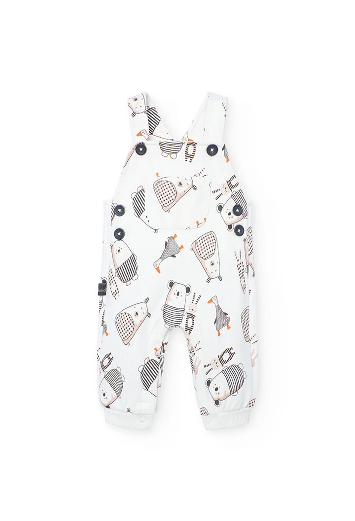 Ensemble bébé en tricot animaux gris