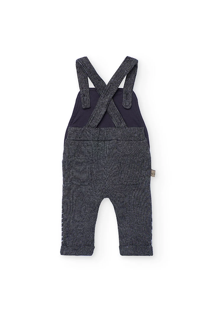 Grey knitted baby set with animals