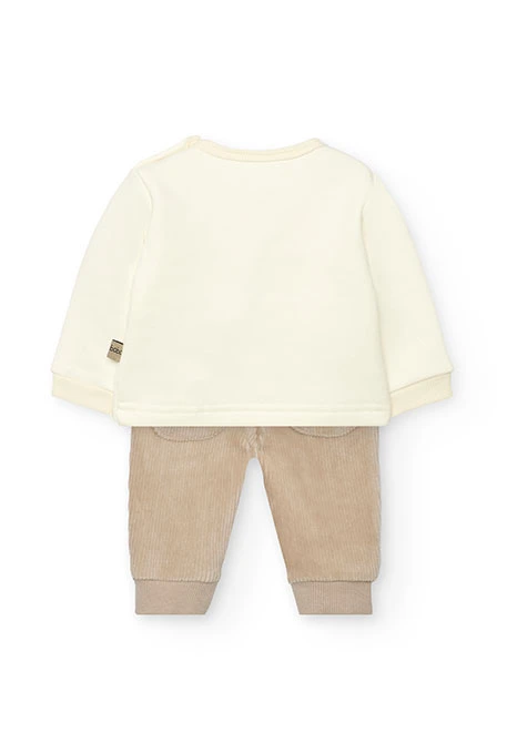 Ensemble bébé en tricot ours blanc