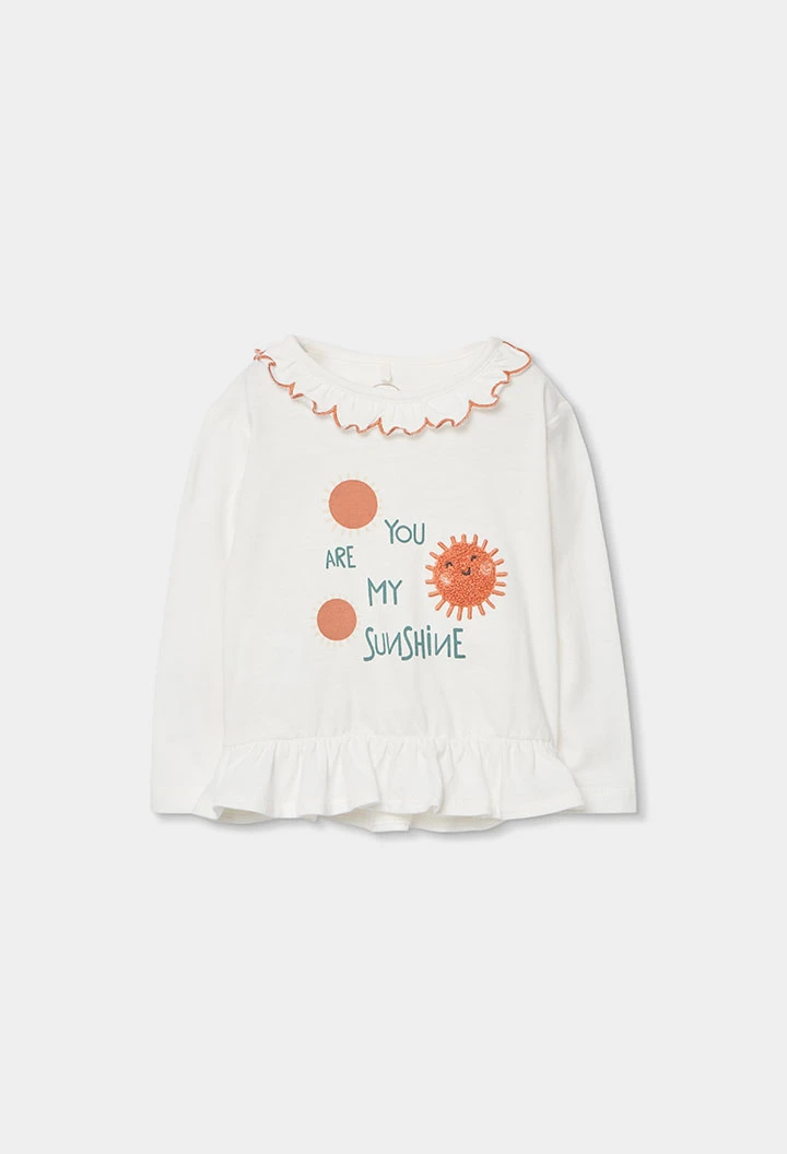 Conjunto bebé punto algodón blanco