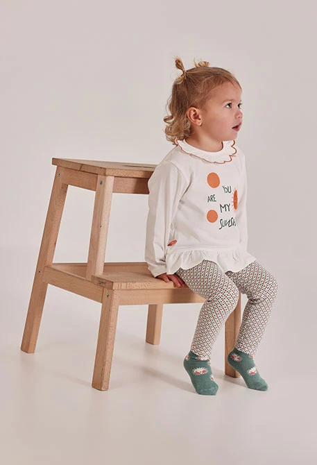 Set Baby Baumwolle Strick in Weiß