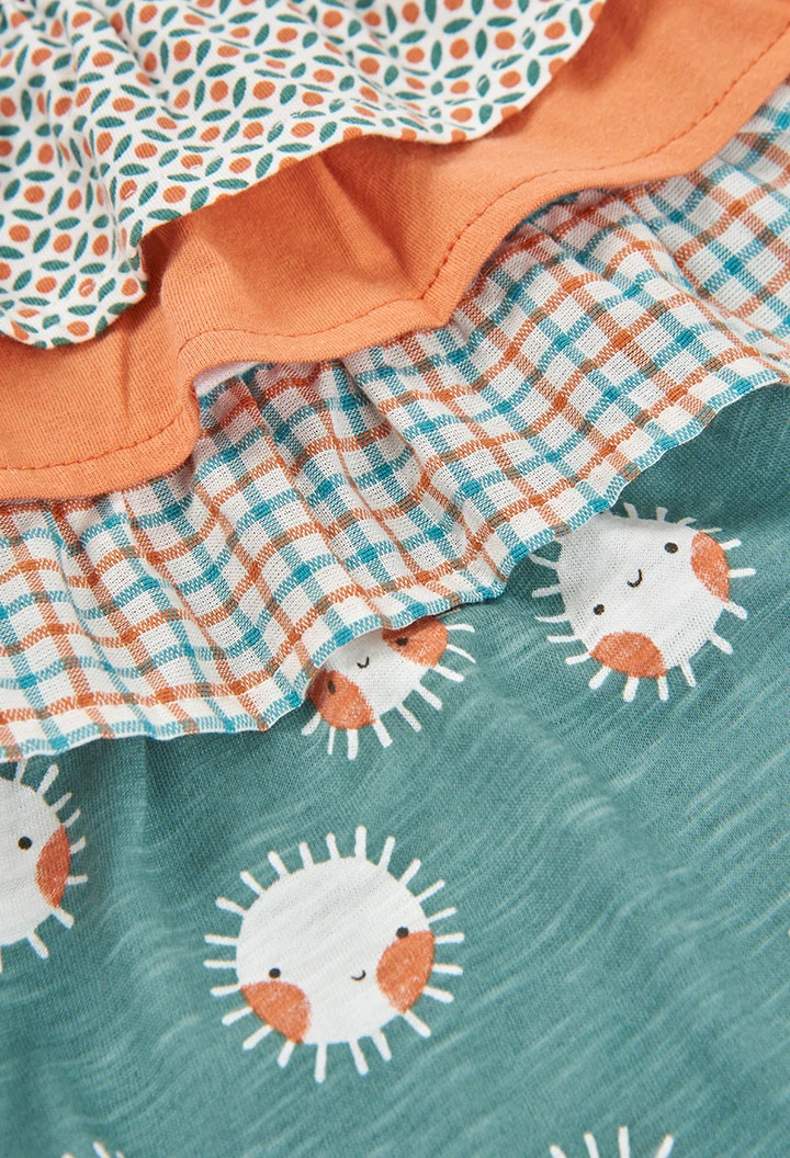 Robe bébé en maille imprimée