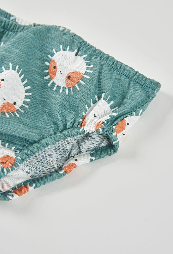 Bedrucktes Babykleid aus Strickstoff