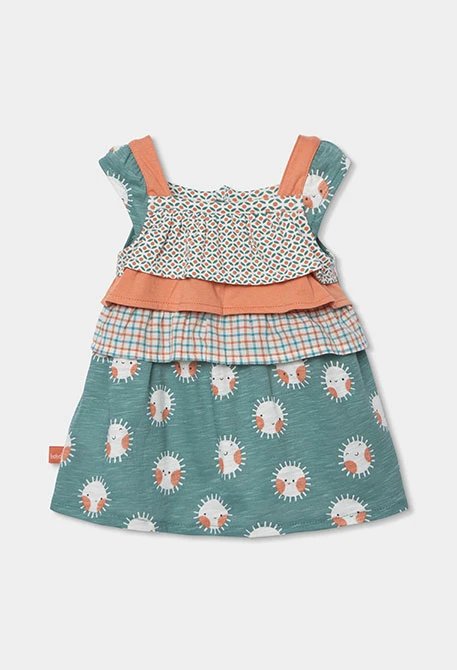 Vestido bebé malha estampado