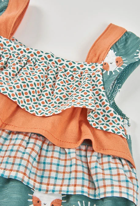 Vestido bebé malha estampado