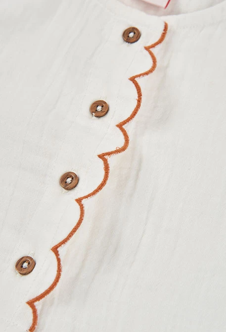 Conjunto bebé de algodão branco