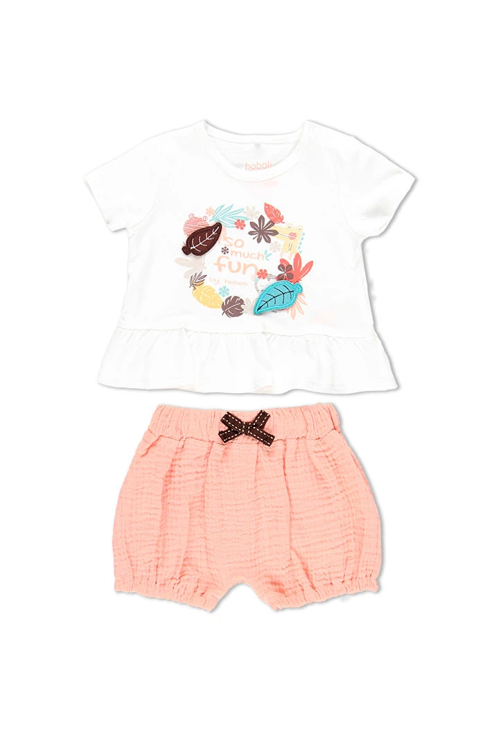 Pack en tricot bi matiere pour bébé - organique