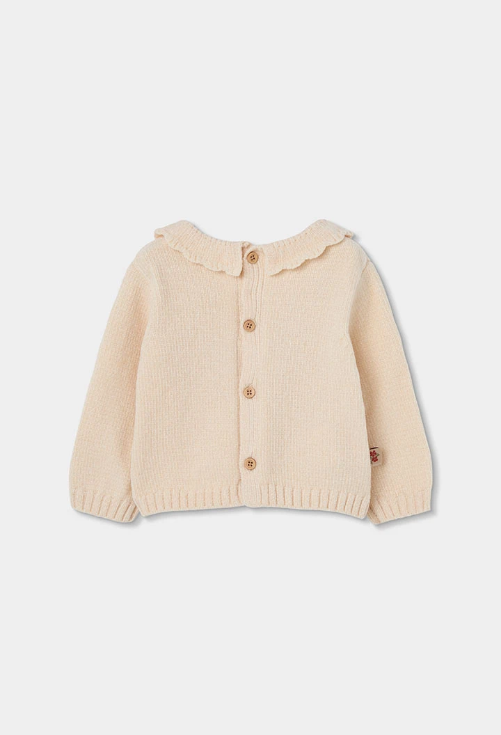 Ensemble bébé fille écru brodé cerf