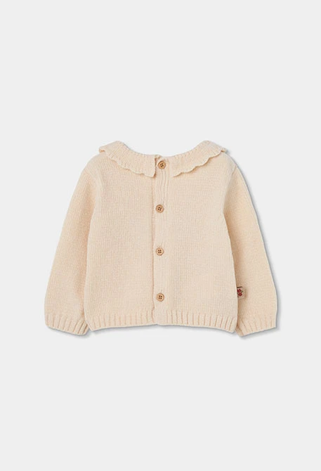 Ensemble bébé fille écru brodé cerf