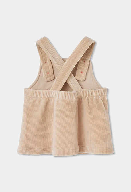 Ensemble maille bébé fille beige brodé cerf