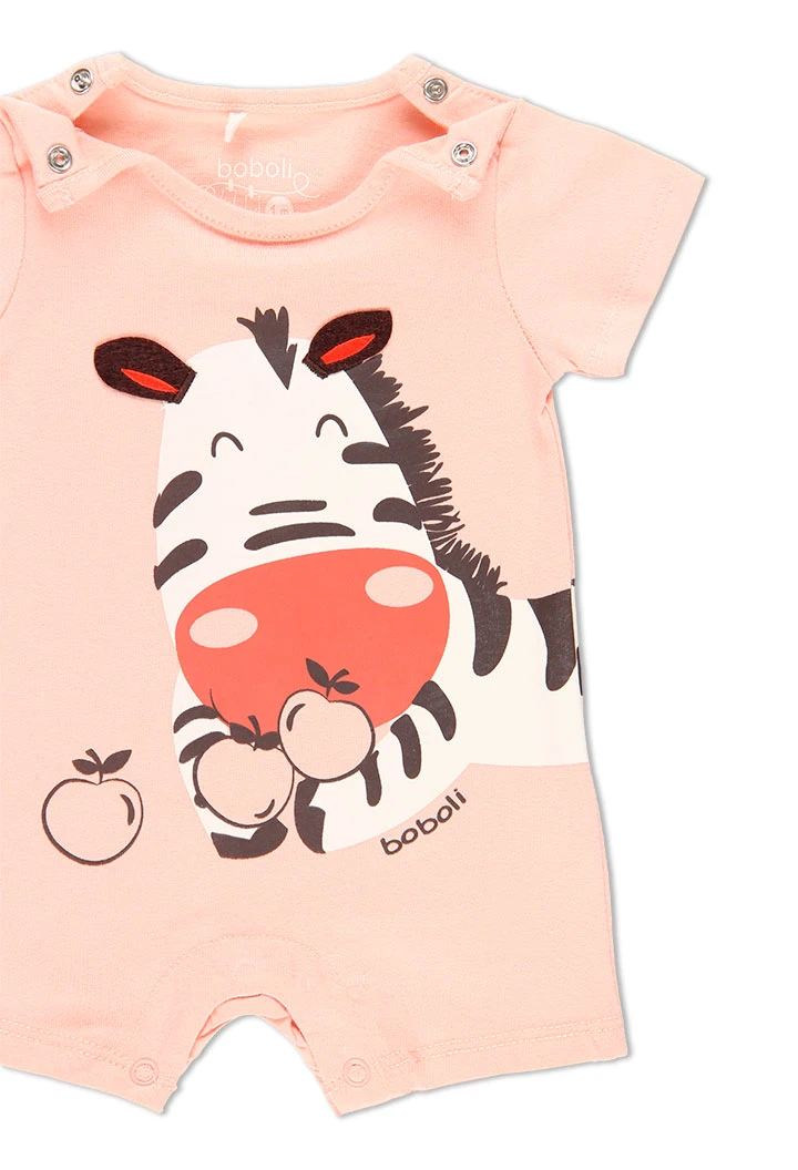 Grenouillère "animaux" pour bébé - organique