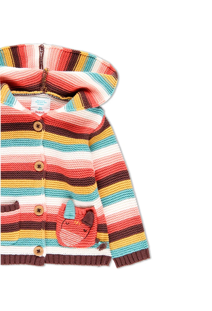 Gilet à rayures pour bébé
