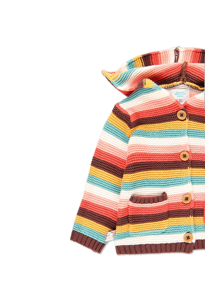 Gilet à rayures pour bébé