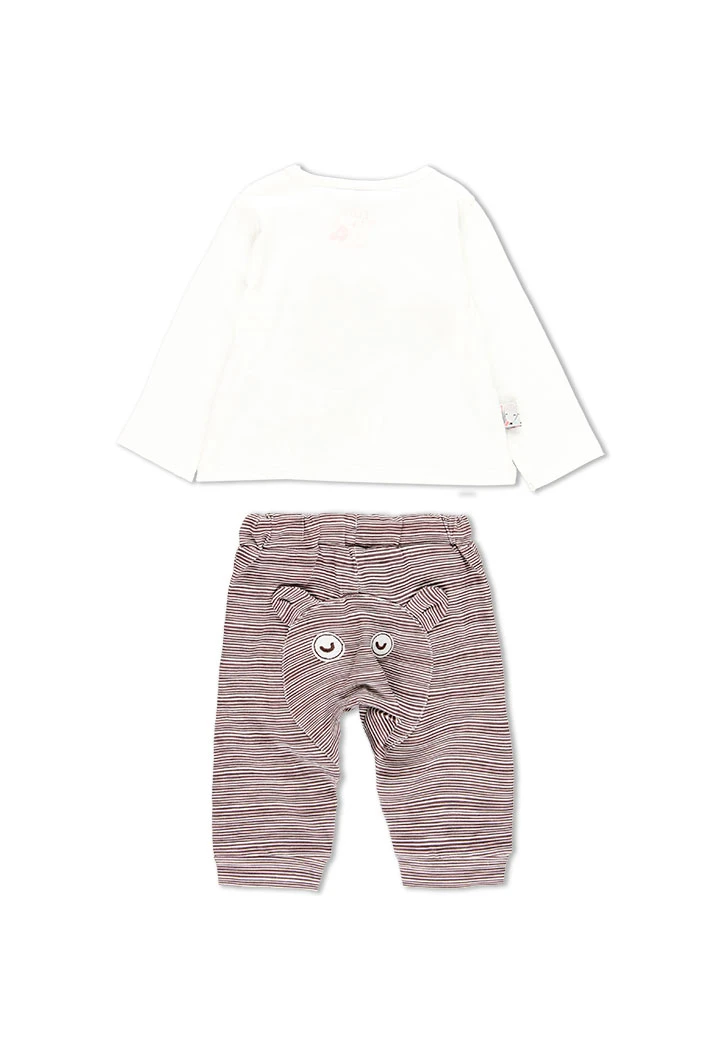 Pack en tricot à rayures pour bébé - organique