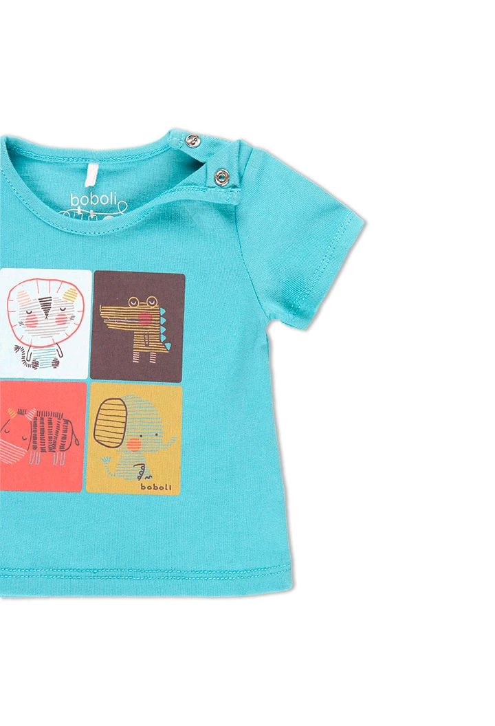 Pack en tricot "feuilles" pour bébé - organique