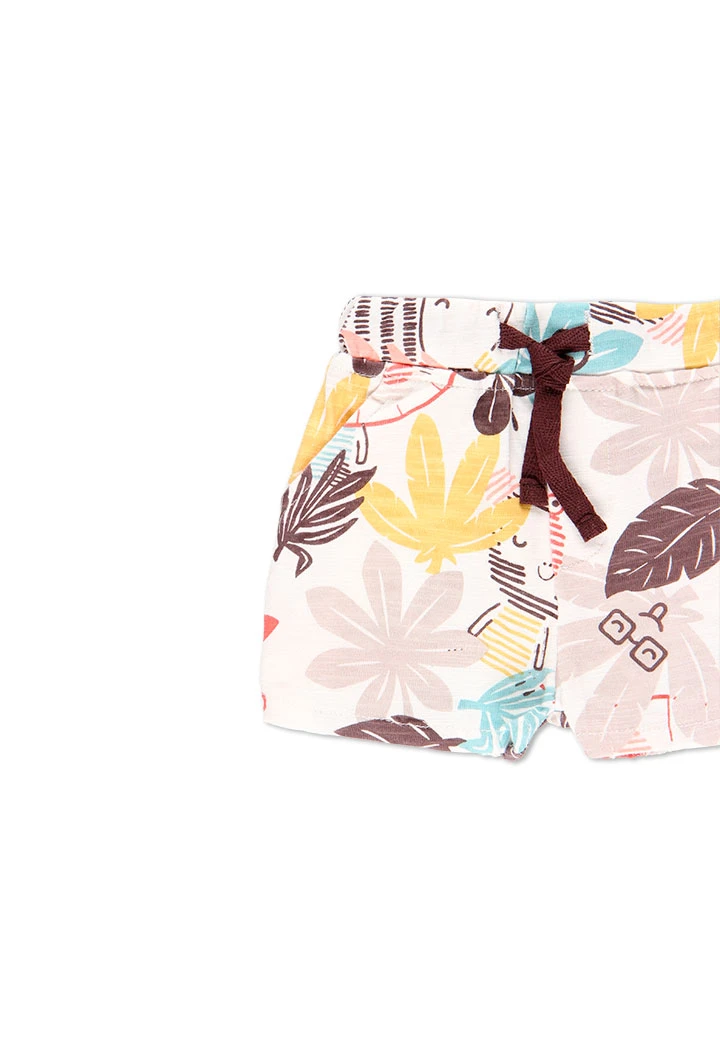 Pack en tricot "feuilles" pour bébé - organique