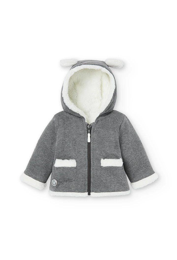 Chaqueta franela punto de bebé