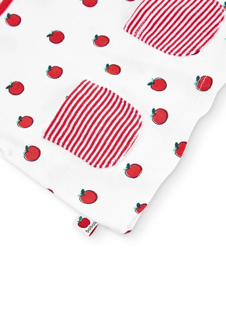 T-Shirt tricot pommes pour bébé -BCI