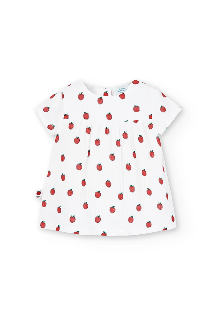 Robe pommes pour bébé -BCI