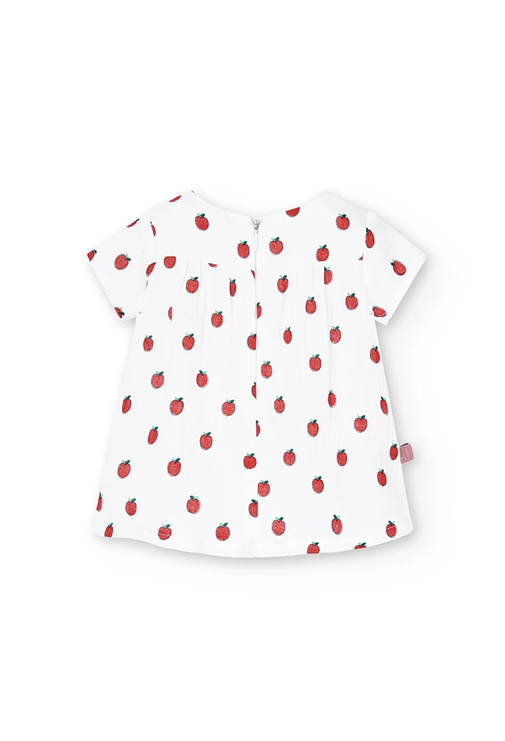 Robe pommes pour bébé -BCI