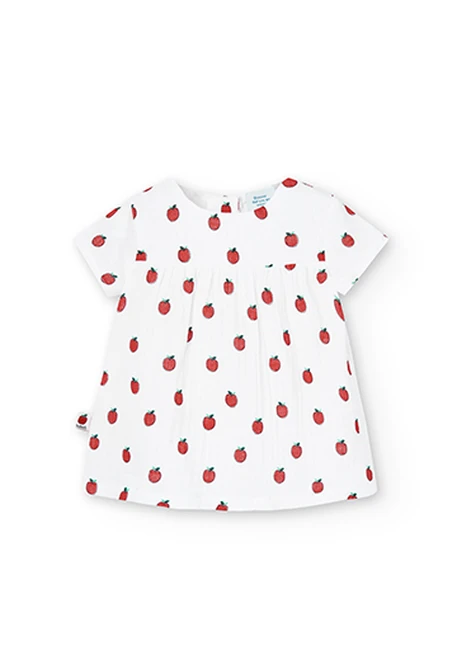 Robe pommes pour bébé -BCI