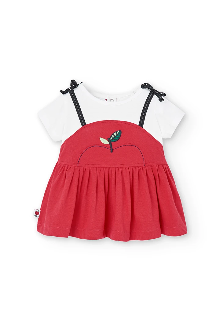 Robe bicolour pour bébé fille