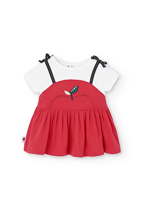 Robe bicolour pour bébé fille