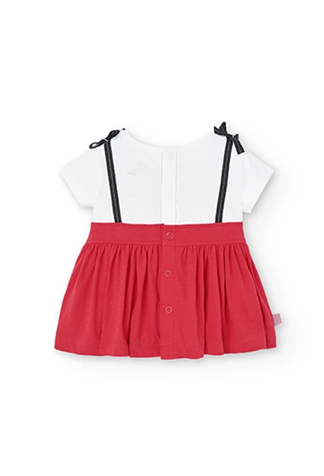 Robe bicolour pour bébé fille