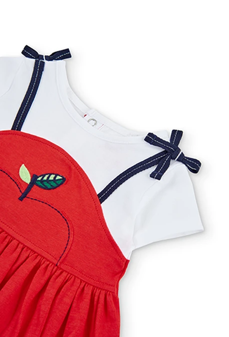 Robe bicolour pour bébé fille