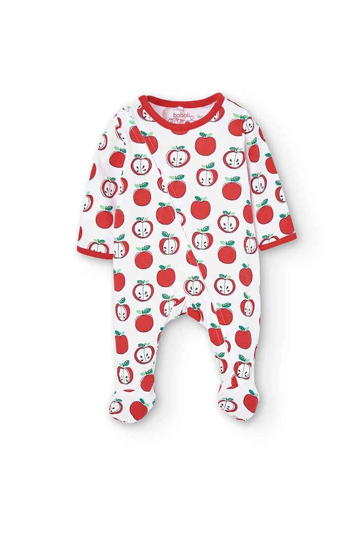 Grenouillère en tricot imprimé pour bébé -BCI