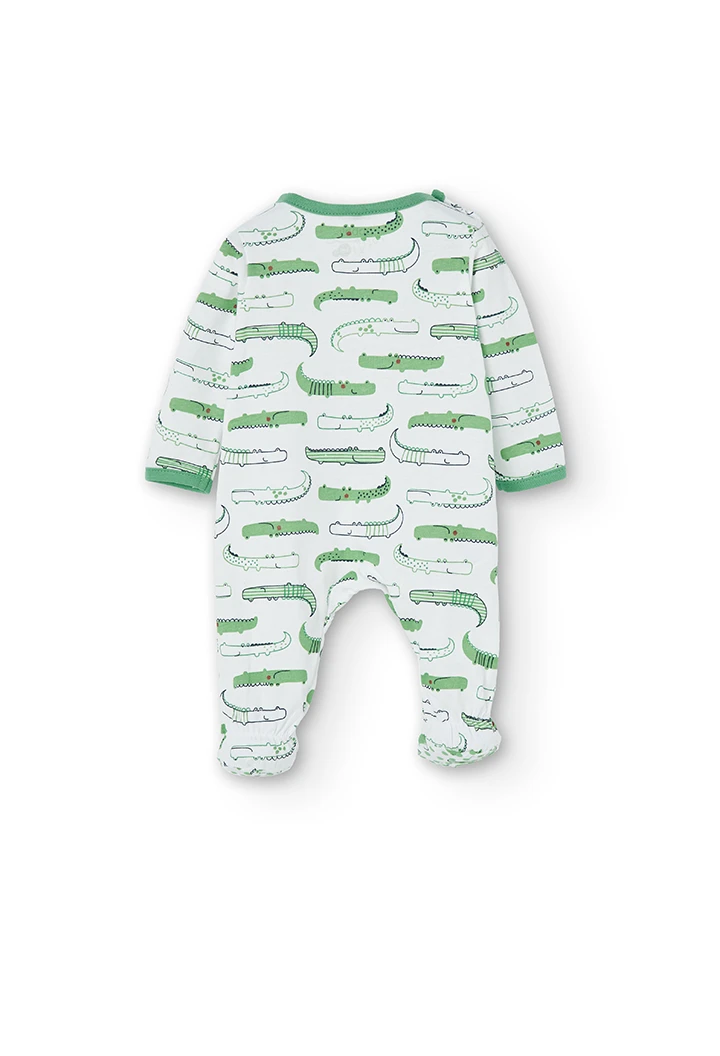 Grenouillère en tricot imprimé pour bébé -BCI