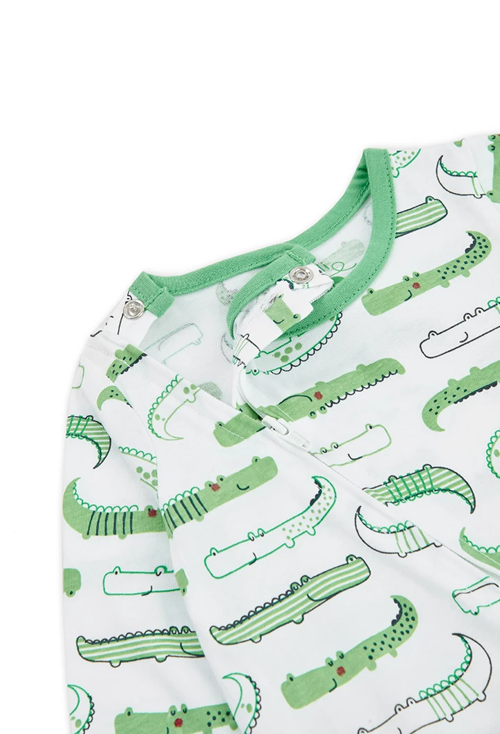 Grenouillère en tricot imprimé pour bébé -BCI