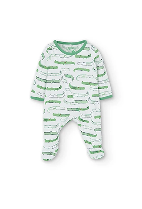 Grenouillère en tricot imprimé pour bébé -BCI