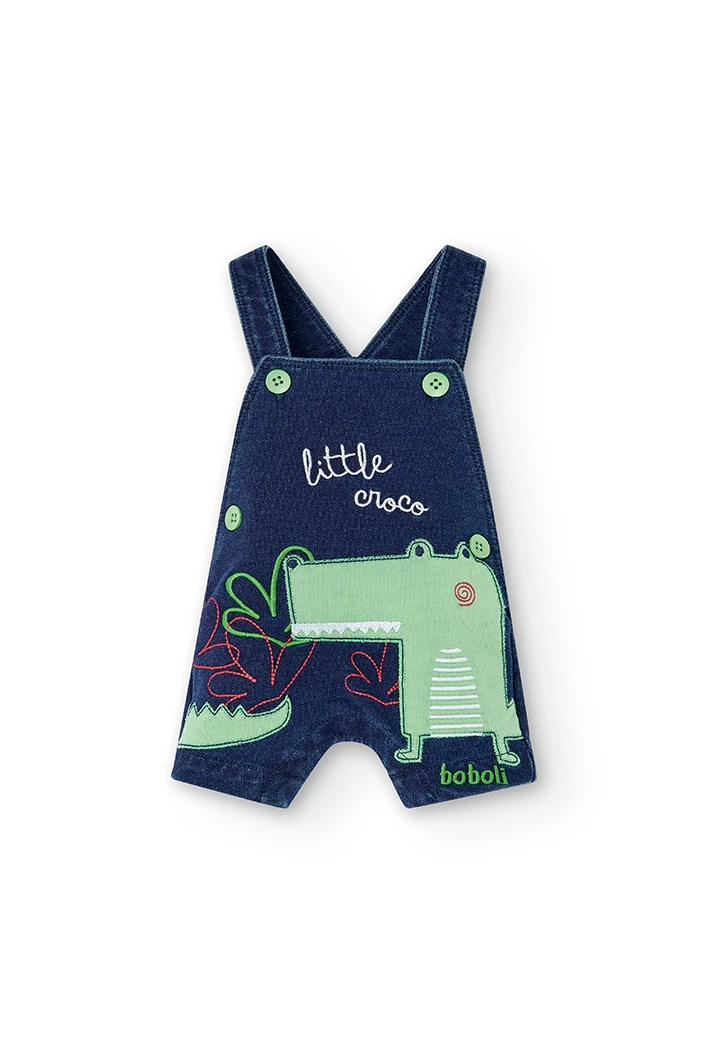 Pack en tricot bi matiere pour bébé garçon