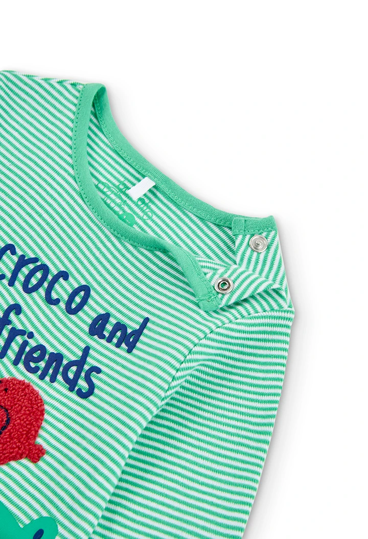 T-Shirt tricot à rayures pour bébé -BCI