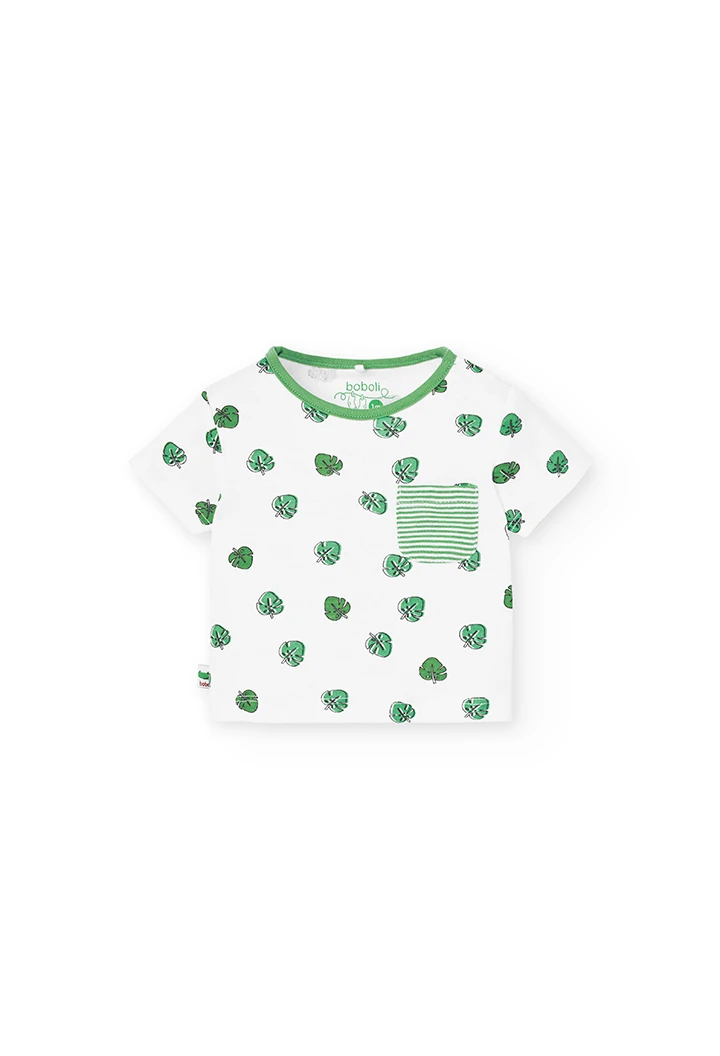 T-Shirt tricot "feuilles" pour bébé -BCI
