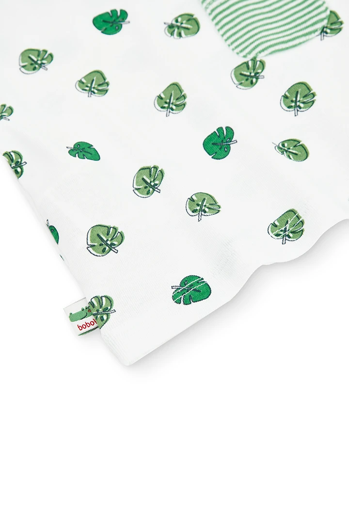 T-Shirt tricot "feuilles" pour bébé -BCI