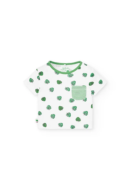T-Shirt tricot "feuilles" pour bébé -BCI