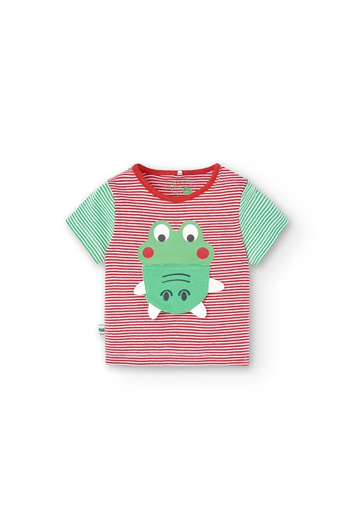 T-Shirt tricot à rayures pour bébé garçon