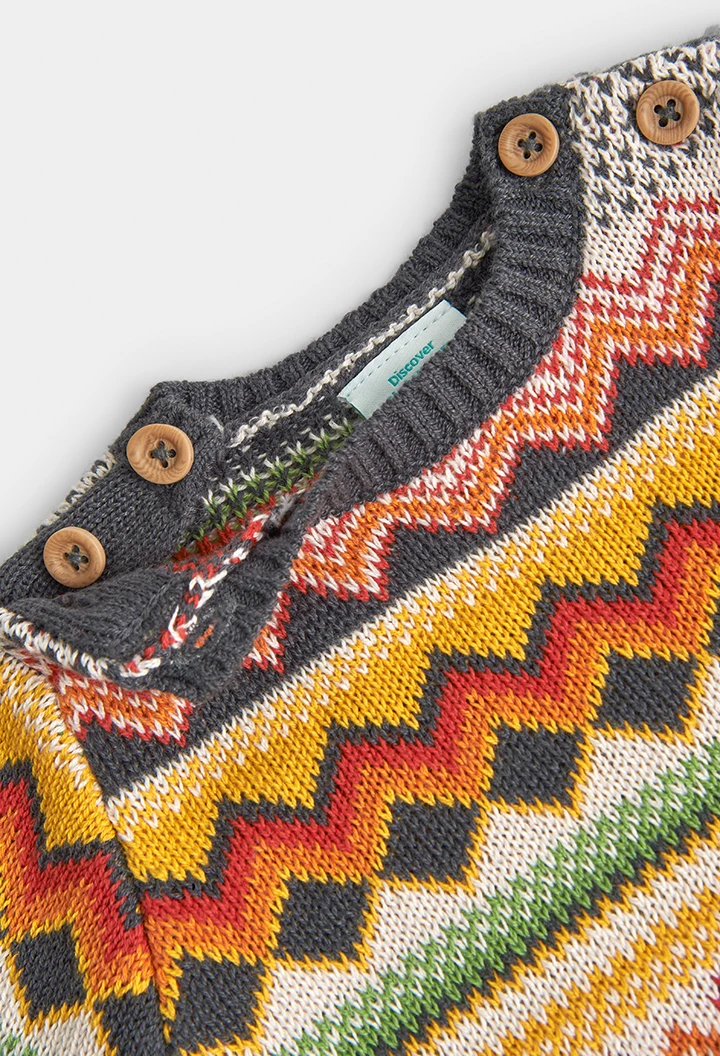 Grenouillère en tricot pour bébé -BCI