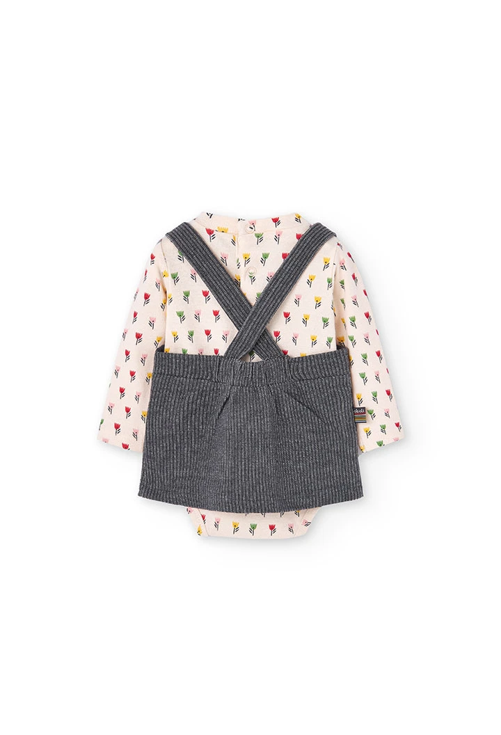 Pack en tricot bi matiere pour bébé -BCI