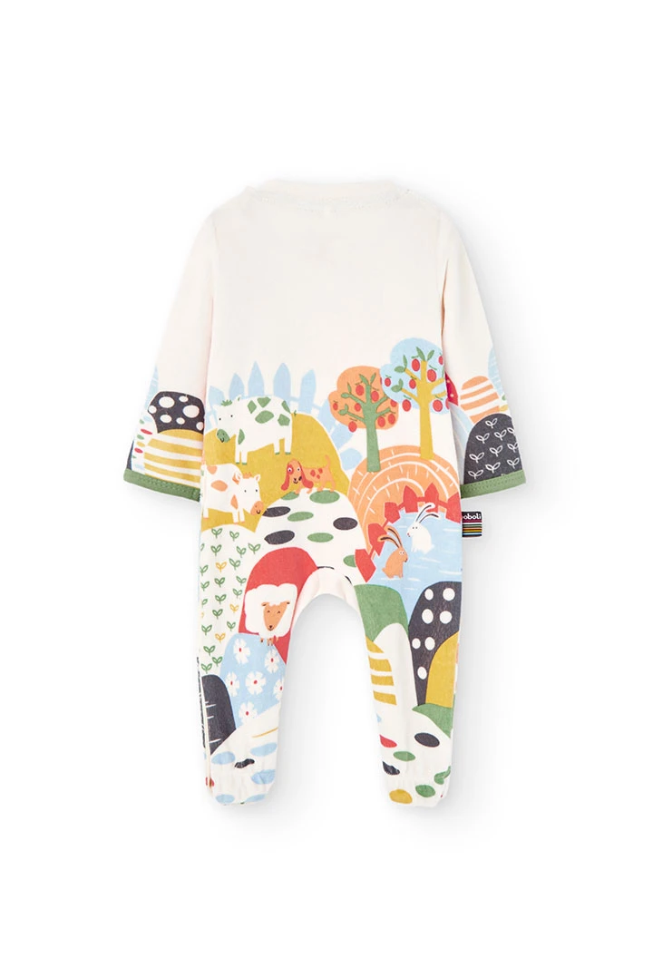 Velour play suit for baby -BCI