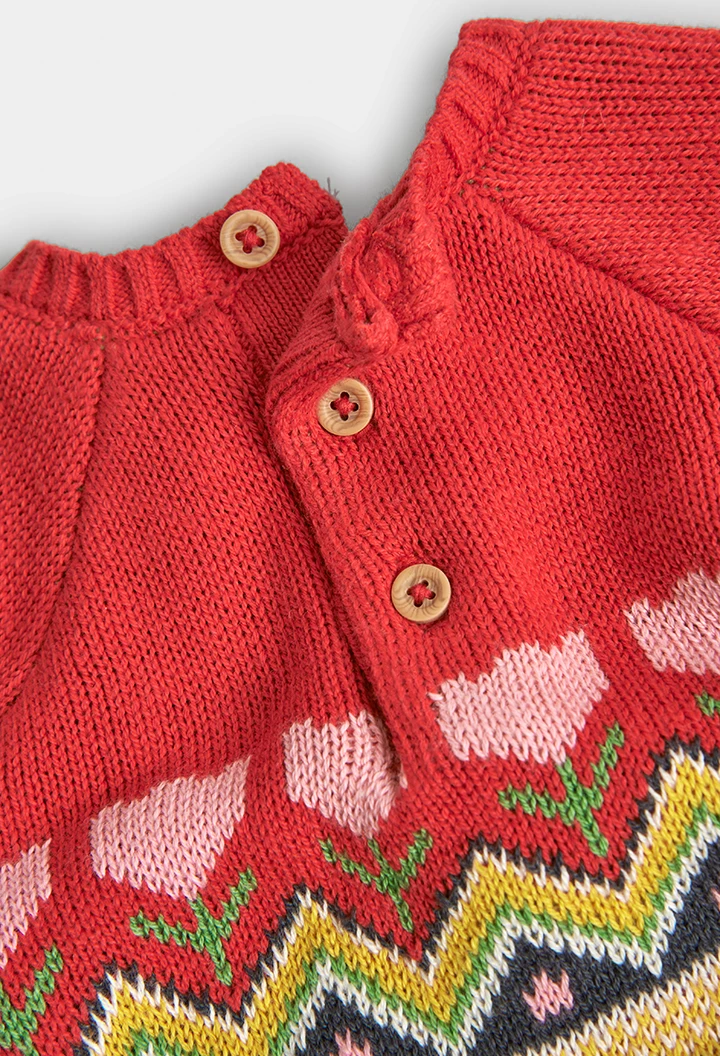 Vestido tricot para o bebé menina -BCI