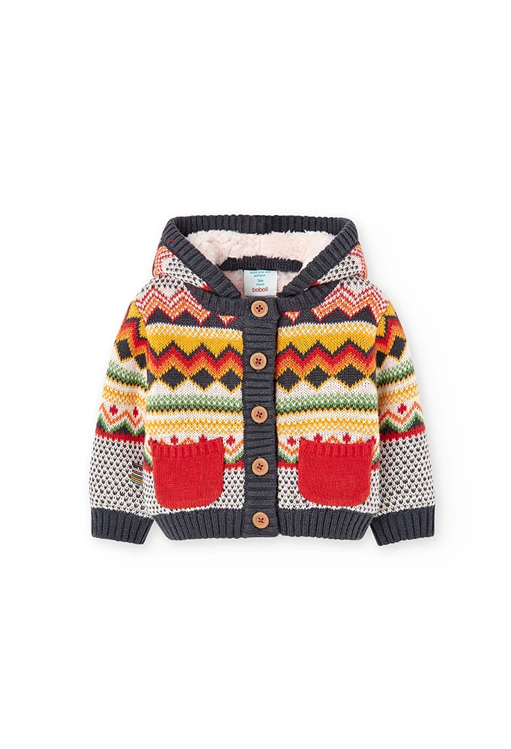 Gilet en jaquard pour bébé -BCI