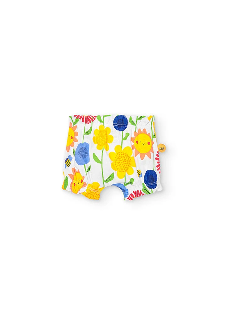 Pack tricoté pour bébé fille en jaune