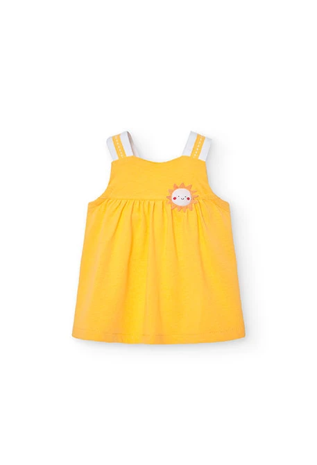 Pack de punto de bebé niña en amarillo