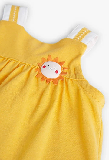 Pack gestrickt, für Baby-Mädchen, in Farbe Gelb