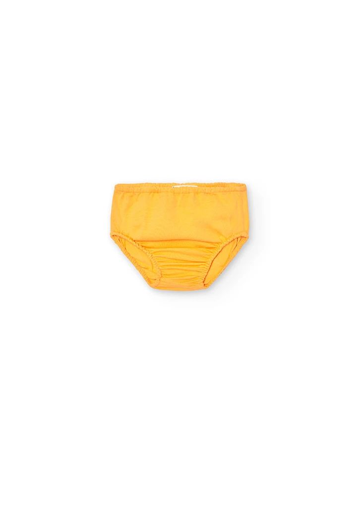 Robe tricotée pour bébé fille, jaune