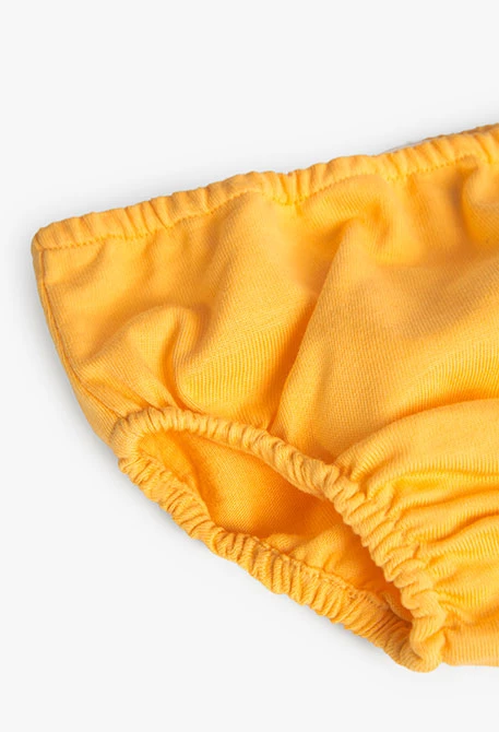 Robe tricotée pour bébé fille, jaune